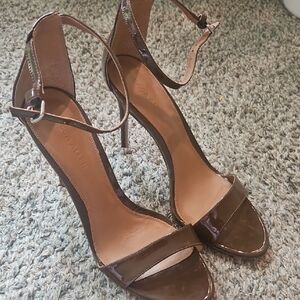 Brown Strappy Heels